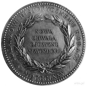 medal sygnowany BARRE wybity i ofiarowany Janowi Matejc...