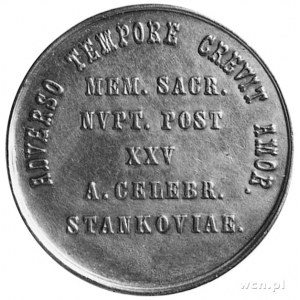 medal nie sygnowany wybity w Petersburgu w 1879 roku z ...