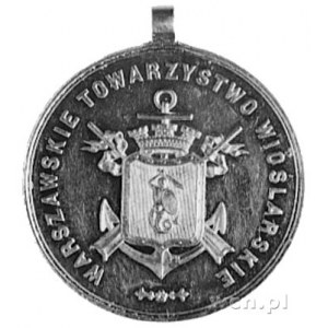 medal nie sygnowany nagrodowy z uszkiem, Aw: Tarcza z s...