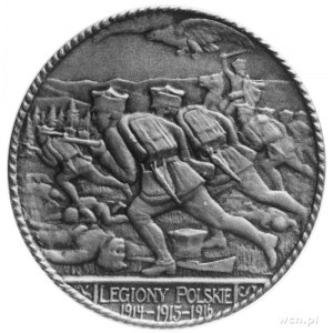 medal sygnowany J.WYSOCKI wybity w 1916 roku upamiętnia...