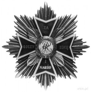gwiazda i krzyż Orderu Orła Białego; krzyż dwuczęściowy...