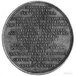 Brandenburgia- Prusy, medal sygnowany ABRAMSON, wybity ...