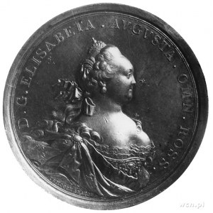 medal sygnowany TIMOFIEJ IWANOW, wybity w 1741 roku dla...