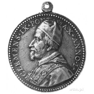 medal z uszkiem sygnowany ALBERT AMERANO wybity w 1668 ...