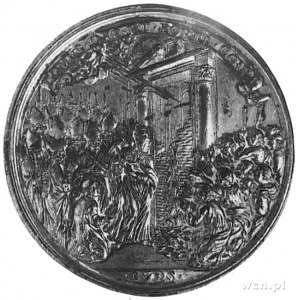 medal sygnowany HAMERANVS F., wybity w 1728 roku, Aw: P...