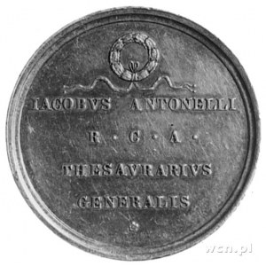 medal nie sygnowany wybity w 1846 roku (Sede Vacante), ...