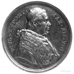 medal sygnowany BIANCHI wybity w 1911 roku, Aw: Popiers...