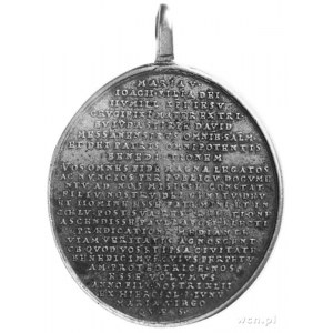 owalny medal pątniczy z uchem, koniec XVIII wieku, Aw: ...