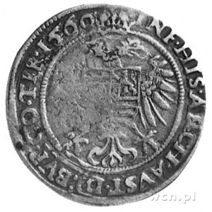 1/10 talara 1560, Hall, Aw: Półpostać króla, w otoku na...
