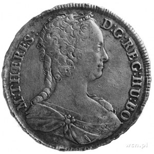 talar 1744, Krzemnica, Aw: Popiersie i w otoku napis, R...