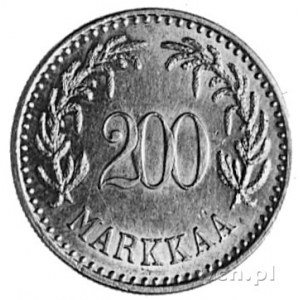 200 marek 1926, Aw: Lew, napis i data, Rw: Nominał w wi...