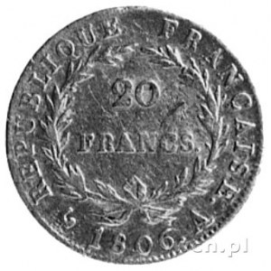 20 franków 1806, Paryż, j.w., Fr.487.a