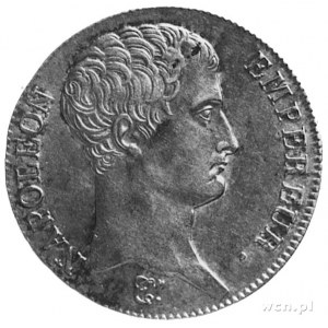 5 franków 1806, Strassburg, Aw: Głowa, w otoku napis, R...