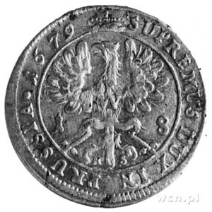 ort 1679, Królewiec, Aw: Popiersie i napis, Rw: Orzeł P...
