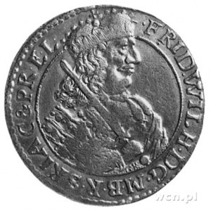 ort 1684, Królewiec, j.w., Schr.1705, pod dłonią po lew...