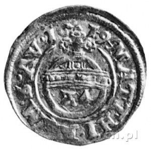 grosz (1/24 talara) 1619, Aw: Ozdobna litera E pod koro...