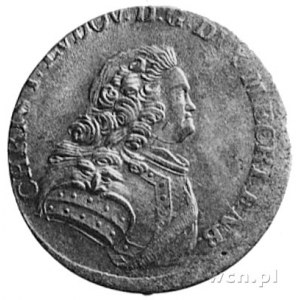 Christian Ludwik II 1747-1756, 1/6 talara 1754, Aw: Pop...