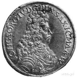 Jan Jerzy 1691-1694, gulden 1693, Drezno, Aw: Popiersie...