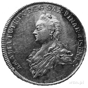 Anna Amalia 1758-1775, 2/3 talara 1765, Aw: Popiersie w...
