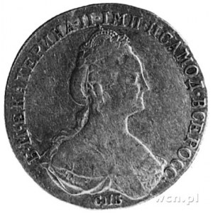 Katarzyna II 1762-1796, 10 rubli 1780, Petersburg, Aw: ...