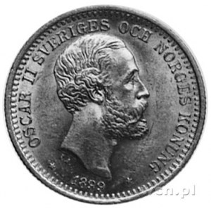 Oskar II 1872-1907, 20 koron 1899, Sztokholm, Fr.93a (7...