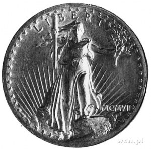 20 dolarów 1907 (rzymska data), Filadelfia, Fr. 182 (99...