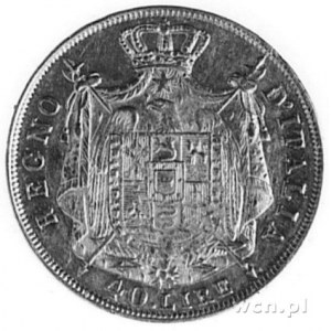 Napoleon 1805-1814, 40 lirów, Mediolan, Aw: Głowa w lew...