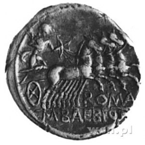 M. Baebius Q.f. Tampilus (137 p.n.e.), denar, Aw: Głowa...