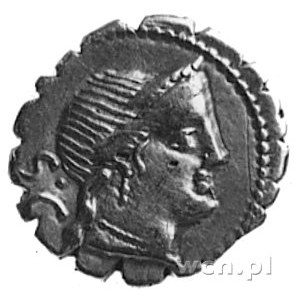C. Naevius Balbus (79 p.n.e.), denar, Aw: Głowa Venus w...