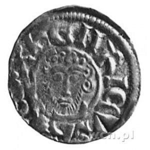 Henryk III (1216-1272), denar, Aw: Głowa w koronie na w...