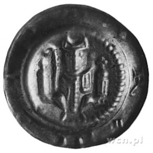Berthold II/III i IV (1261-1286), brakteat: Opat siedzą...