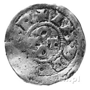 Pawia, Otto I i II (962-967), denar, Aw: Pośrodku napis...