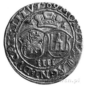 czworak 1569, Wilno, j.w., odmiana : na awersie napis: ...