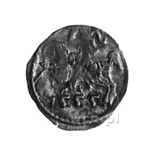 denar 1555, Wilno, Aw: Orzeł, Rw: Pogoń, Kop.I. 11 -r-,...