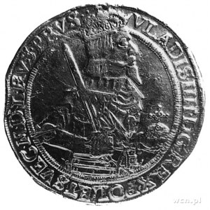 talar 1638, Toruń, Aw: Popiersie i napis. Rw: Herb Toru...