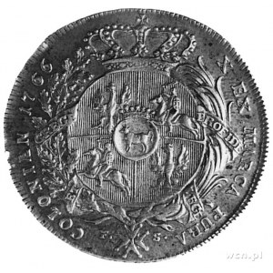 talar 1766, Warszawa, Aw: Popiersie w zbroi i napis, Rw...