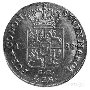 złotówka 1788, Warszawa, Aw: j.w., Rw: Tarcza herbowa i...