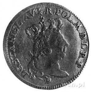 szóstak 1765, Toruń, Aw: Popiersie i napis, Rw: Herb El...