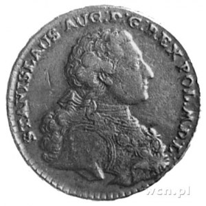 trojak 1766, Kraków, Aw: Popiersie w zbroi, Rw: Tarcza ...