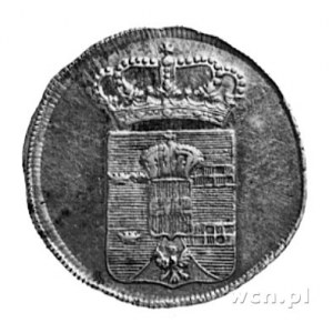 dukat 1773- odbitka w srebrze, Aw: Ukoronowana tarcza h...