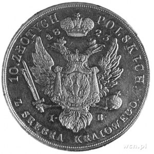 10 złotych 1823, Warszawa, Aw: Głowa i napis, Rw: Orzeł...