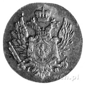 1 grosz z miedzi krajowej 1826, Warszawa, Aw: Orzeł, Rw...