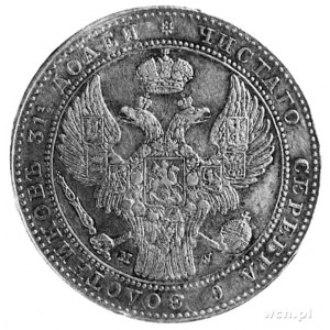 1 1/2 rubla=10 złotych 1837, Warszawa, j.w., Plage 333