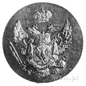 1 grosz 1828, Petersburg, Aw: Orzeł carski, Rw: Nominał...