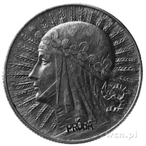 5 złotych 1932 ze znakiem mennicy z wklęsłym napisem PR...