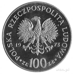 100 złotych 1973, Mikołaj Kopernik z napisem PRÓBA, naj...