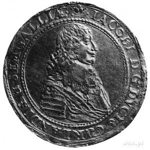talar 1645, Mitawa, Aw: Popiersie Jakuba Kettlera i nap...