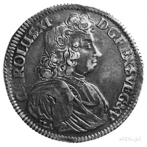 2/3 talara (gulden) 1690, Szczecin, Aw: Popiersie Karol...