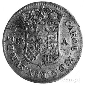 1/12 talara 1694, Szczecin, Aw: Tarcza herbowa z tytula...
