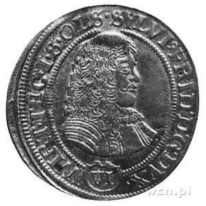 6 krajcarów 1674, Oleśnica, Aw: Popiersie Sylwiusza Fry...
